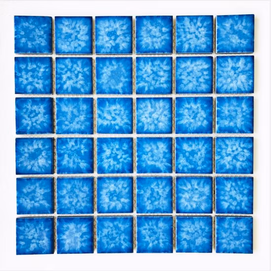 Bathroom Tile/Hotel Tiles 48X48mm Blue Swimming Pool Mosaic Tile Traders Building Material Flooring Tile