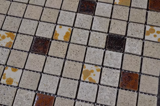 Azulejo de mosaico de cerâmica vitrificada padrão de rachadura de gelo em formato quadrado 300X300mm
