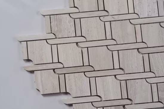 Azulejo de mosaico de mármore com design especial 315X315mm em forma de trama