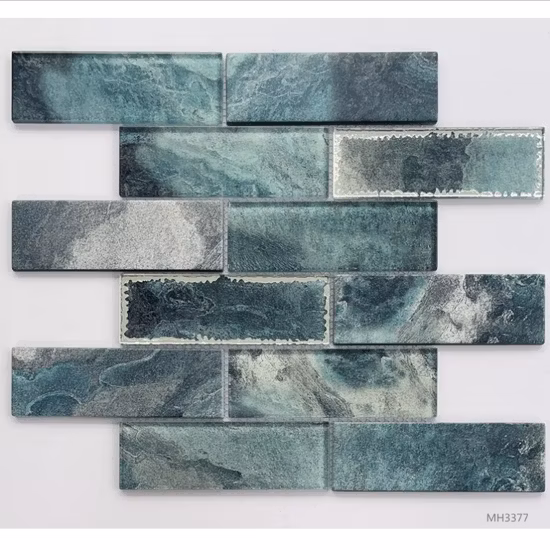 Azulejo de mosaico de pedra com design colorido Ftory