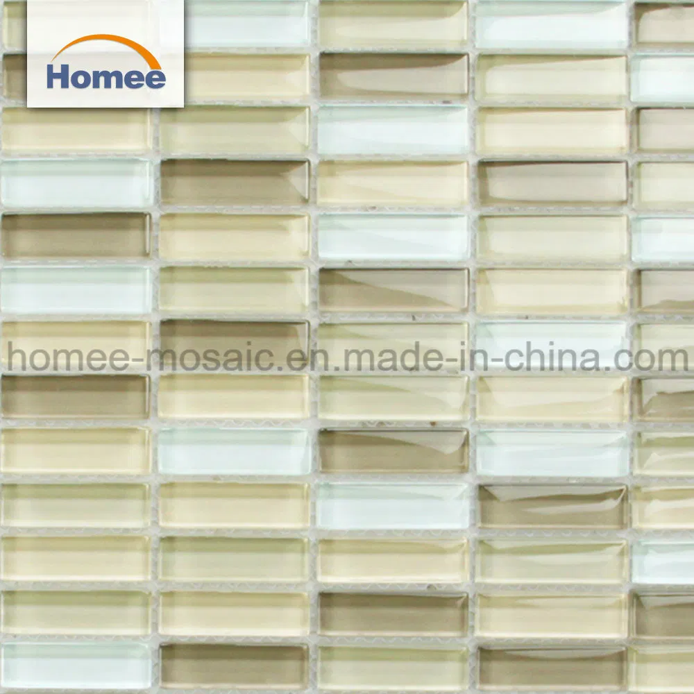 Venda imperdível Premium Interior Colorfull Mosaico OEM Decoração Telha Arte Mosaico Telha Máquina de mosaico de vidro Crystall Glass Cozinha Telha de parede Backsplash Mosaico Torta de vidro