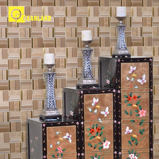 Azulejo de parede decorativo padrão mosaico de esmalte colorido