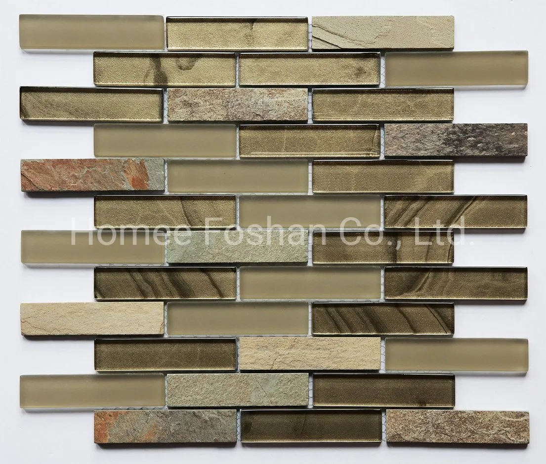 Azulejo de mosaico de espelho metálico para jato de tinta novo design para backsplash de cozinha